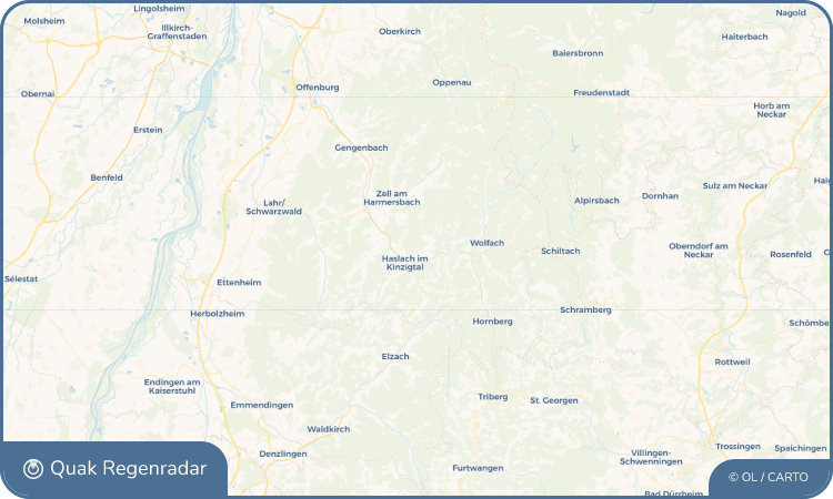 Quak Regenradar-Widget Fischerbach