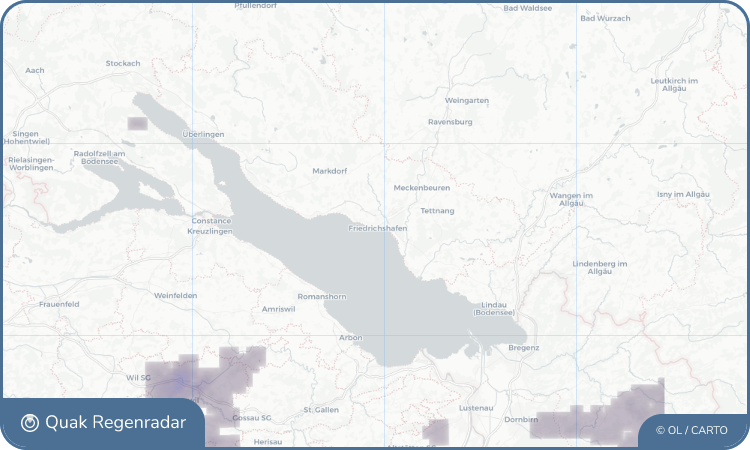 Regenradar-Widget für Friedrichshafen