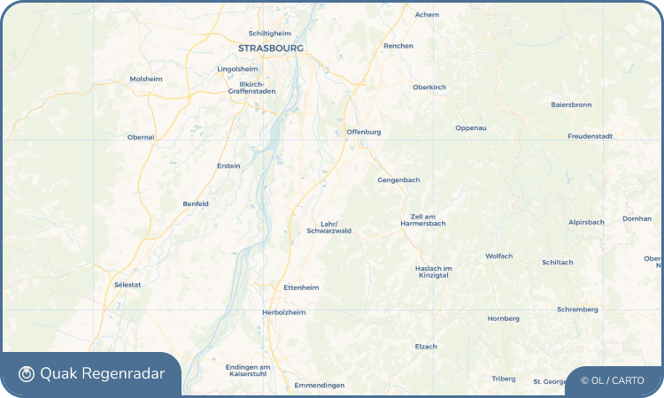 Regenradar-Widget für Friesenheim