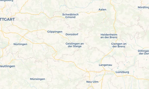 Regenradar Vorschaubild - Aktuelle Niederschläge in Geislingen an der Steige und Umgebung