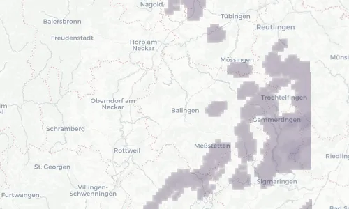 Regenradar Vorschaubild - Aktuelle Niederschläge in Geislingen und Umgebung