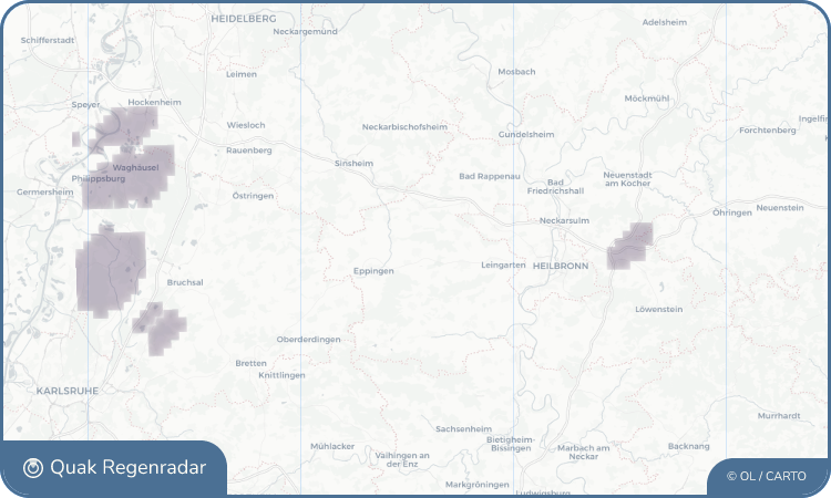 Regenradar-Widget für Gemmingen
