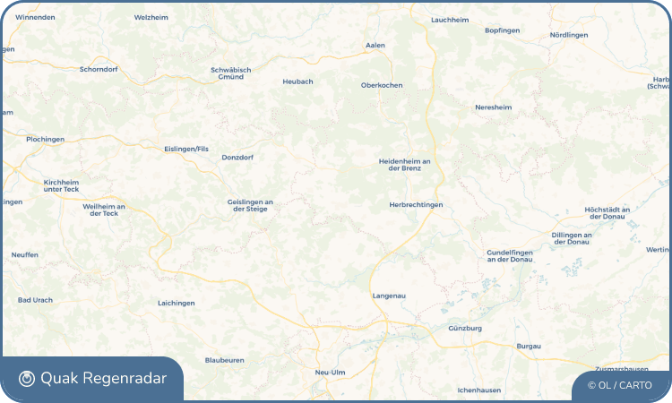 Quak Regenradar-Widget Gerstetten
