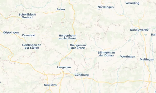 Regenradar Vorschaubild - Aktuelle Niederschläge in Giengen an der Brenz und Umgebung