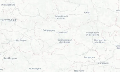 Regenradar Vorschaubild - Aktuelle Niederschläge in Gingen an der Fils und Umgebung