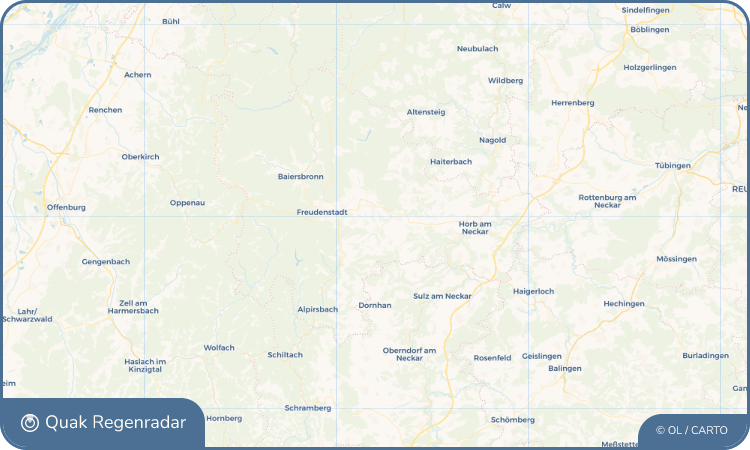 Quak Regenradar-Widget Glatten
