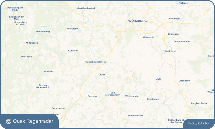 Regenradar-Widget für Grünsfeld