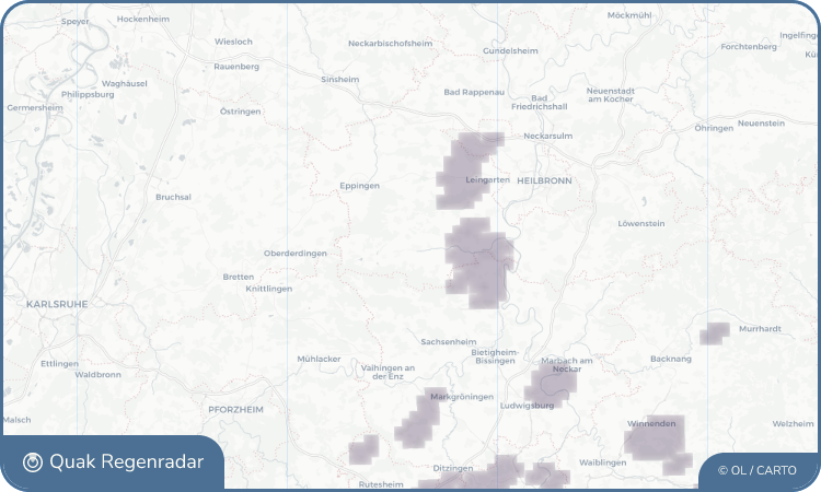 Quak Regenradar-Widget Güglingen