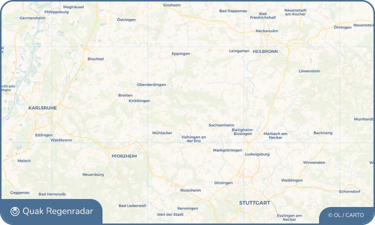 Quak Regenradar-Widget Gündelbach
