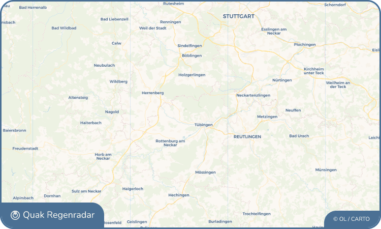 Quak Regenradar-Widget Hagelloch