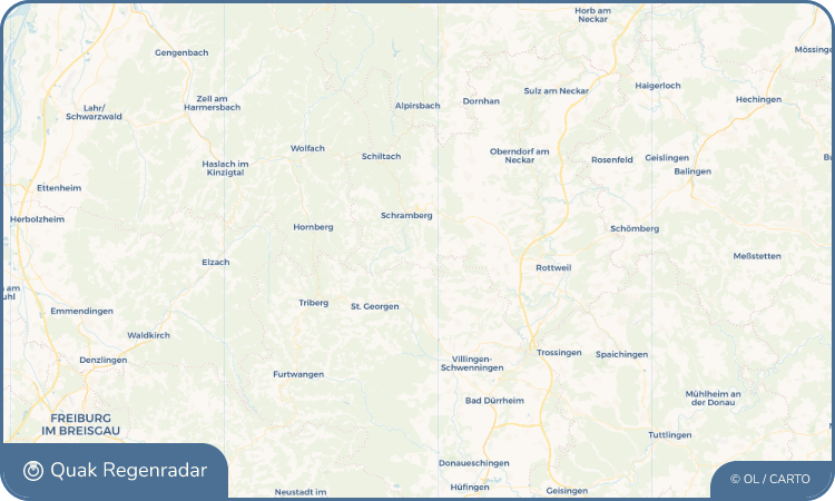 Quak Regenradar-Widget Hardt