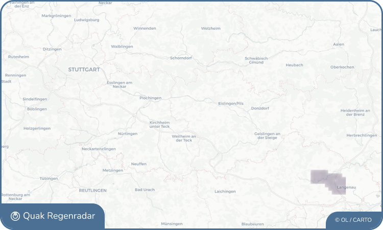 Quak Regenradar-Widget Hattenhofen
