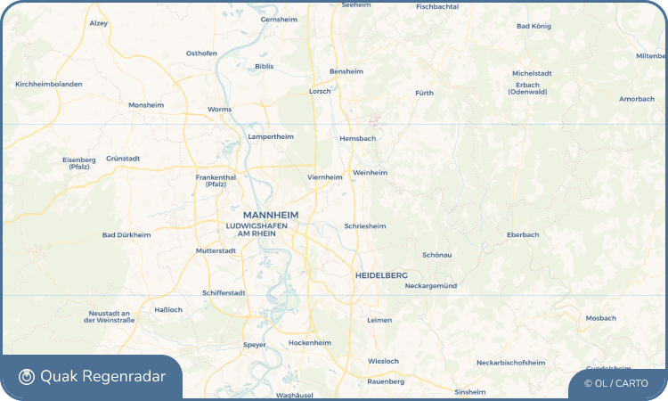 Quak Regenradar-Widget Heddesheim