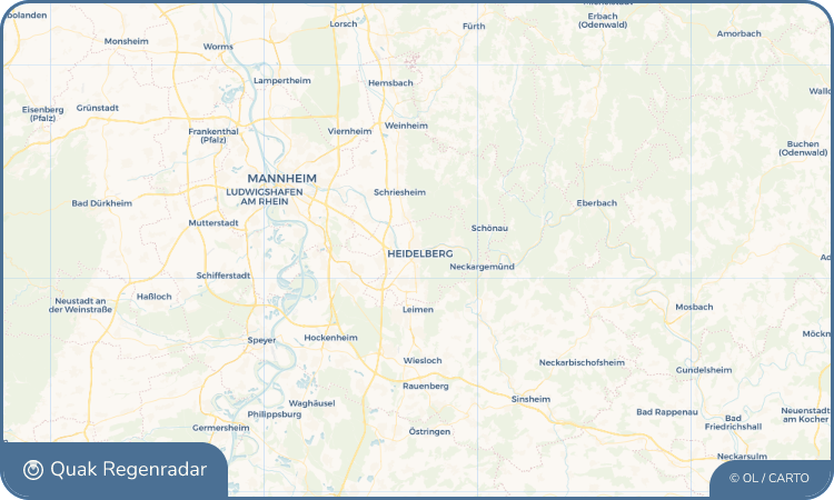 Quak Regenradar-Widget Heidelberg