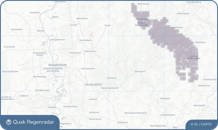 Regenradar-Widget für Heiligkreuzsteinach