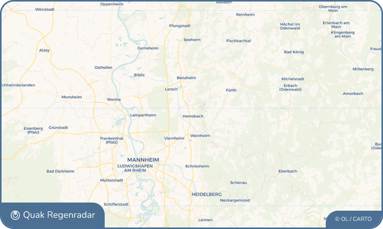 Quak Regenradar-Widget Hemsbach