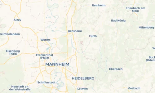 Regenradar Vorschaubild - Aktuelle Niederschläge in Hemsbach und Umgebung