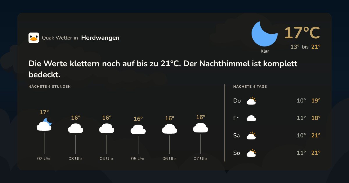 Quak Wetter-Widget Herdwangen