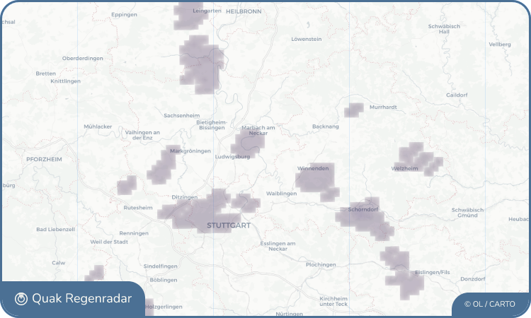 Quak Regenradar-Widget Hochberg