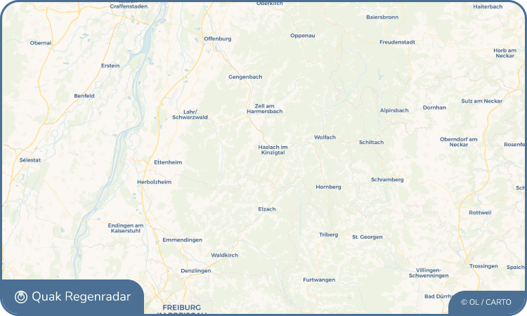 Regenradar-Widget für Hofstetten