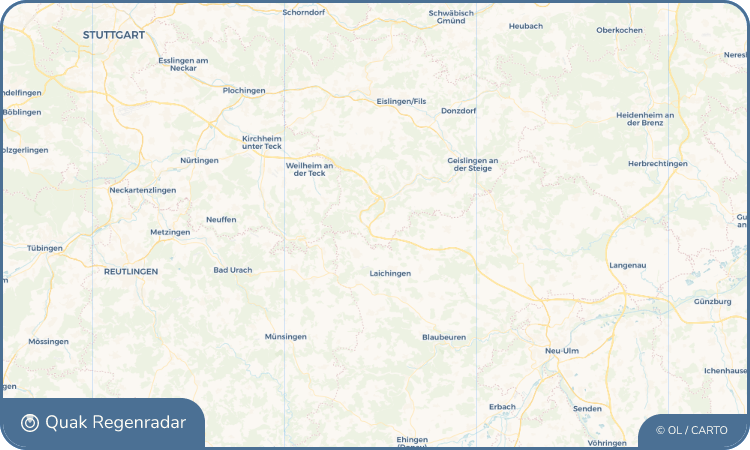 Quak Regenradar-Widget Hohenstadt