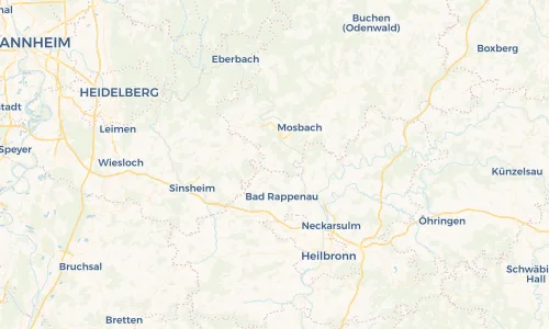 Regenradar Vorschaubild - Aktuelle Niederschläge in Hüffenhardt und Umgebung