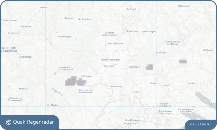 Quak Regenradar-Widget Hüfingen