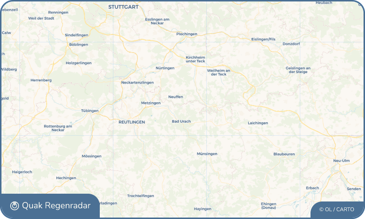 Quak Regenradar-Widget Hülben