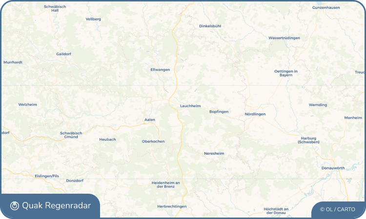 Quak Regenradar-Widget Hülen