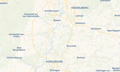 Regenradar Vorschaubild - Aktuelle Niederschläge in Huttenheim und Umgebung