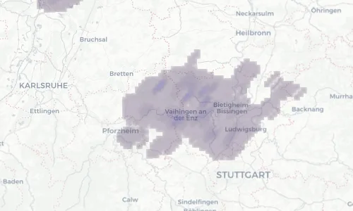 Regenradar Vorschaubild - Aktuelle Niederschläge in Illingen und Umgebung