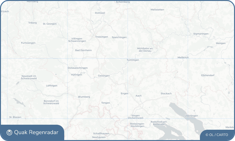 Regenradar-Widget für Immendingen