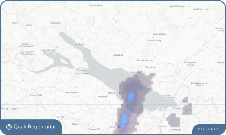 Quak Regenradar-Widget Immenstaad am Bodensee