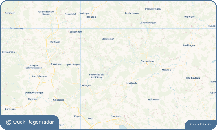 Regenradar-Widget für Irndorf