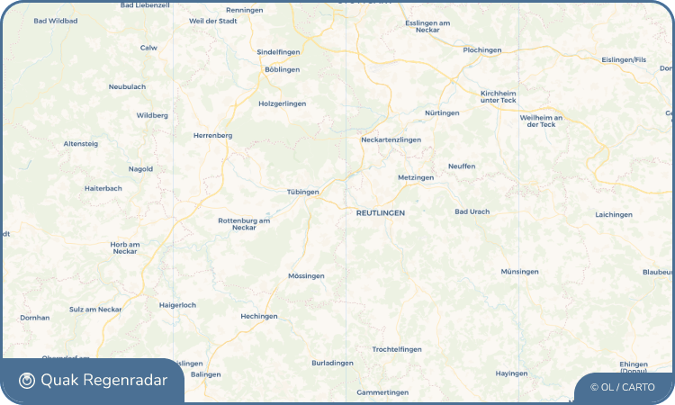 Regenradar-Widget für Jettenburg