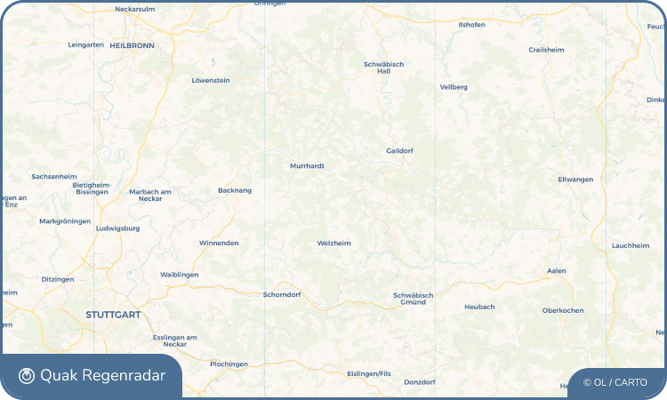 Quak Regenradar-Widget Kaisersbach