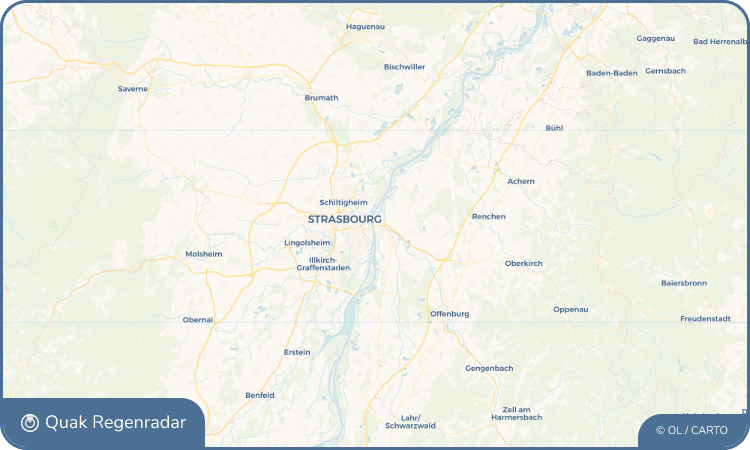 Quak Regenradar-Widget Kehl