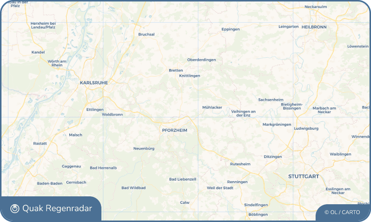 Quak Regenradar-Widget Kieselbronn