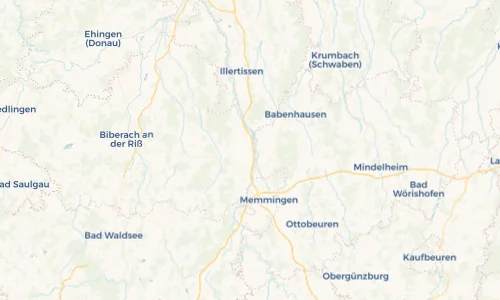 Regenradar Vorschaubild - Aktuelle Niederschläge in Kirchdorf an der Iller und Umgebung