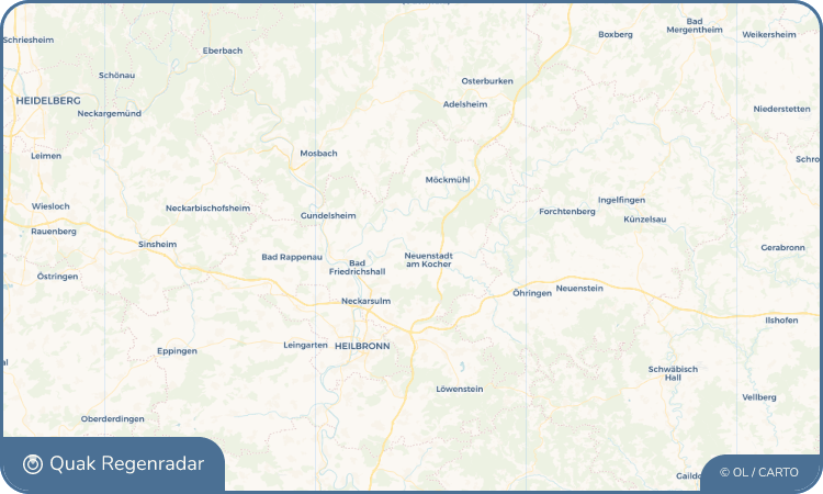 Quak Regenradar-Widget Kochertürn
