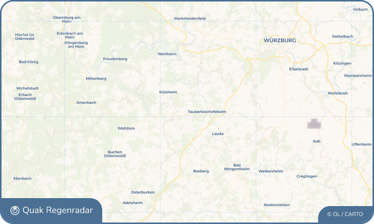 Regenradar-Widget für Königheim