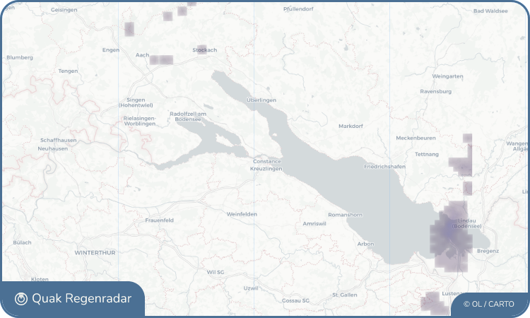 Quak Regenradar-Widget Konstanz