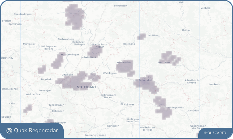 Quak Regenradar-Widget Korb