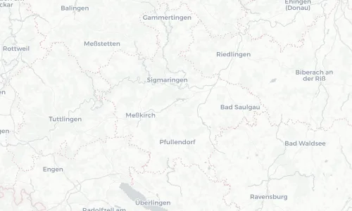 Regenradar Vorschaubild - Aktuelle Niederschläge in Krauchenwies und Umgebung