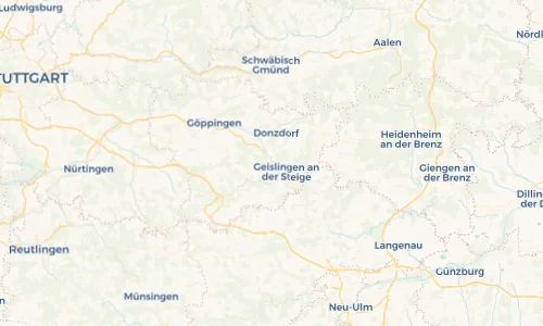 Regenradar Vorschaubild - Aktuelle Niederschläge in Kuchen und Umgebung