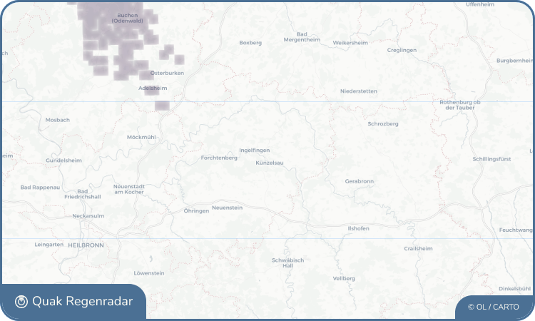 Regenradar-Widget für Künzelsau