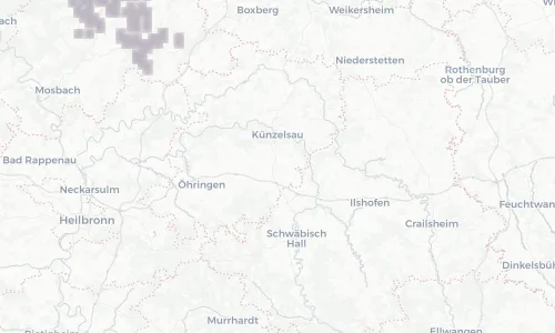 Regenradar Vorschaubild - Aktuelle Niederschläge in Kupferzell und Umgebung