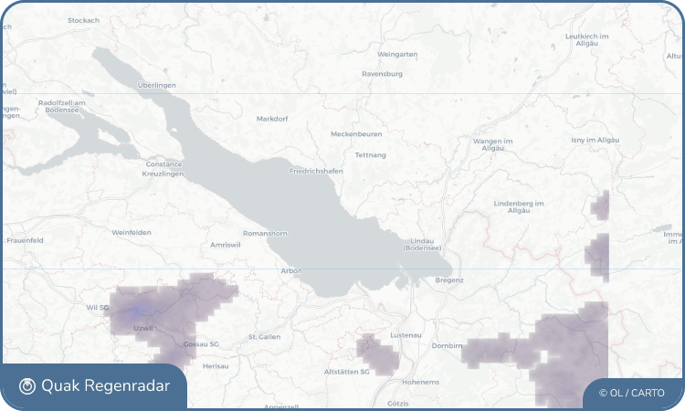 Regenradar-Widget für Langenargen