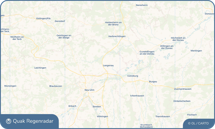 Quak Regenradar-Widget Langenau