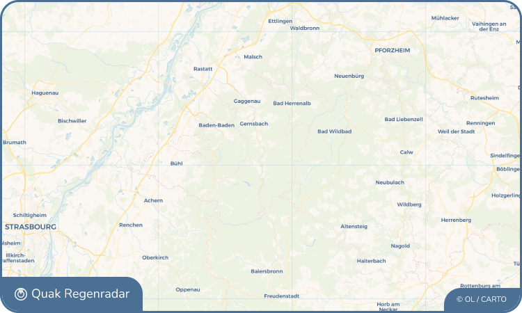 Regenradar-Widget für Langenbrand